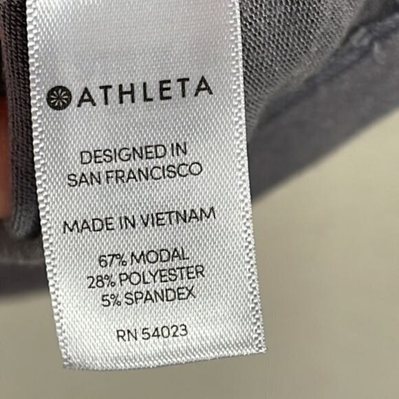 Athleta Threadlight Twist Tank Top Athleisure Work Out Gray Modal Sz XXS - Picture 9 of 10